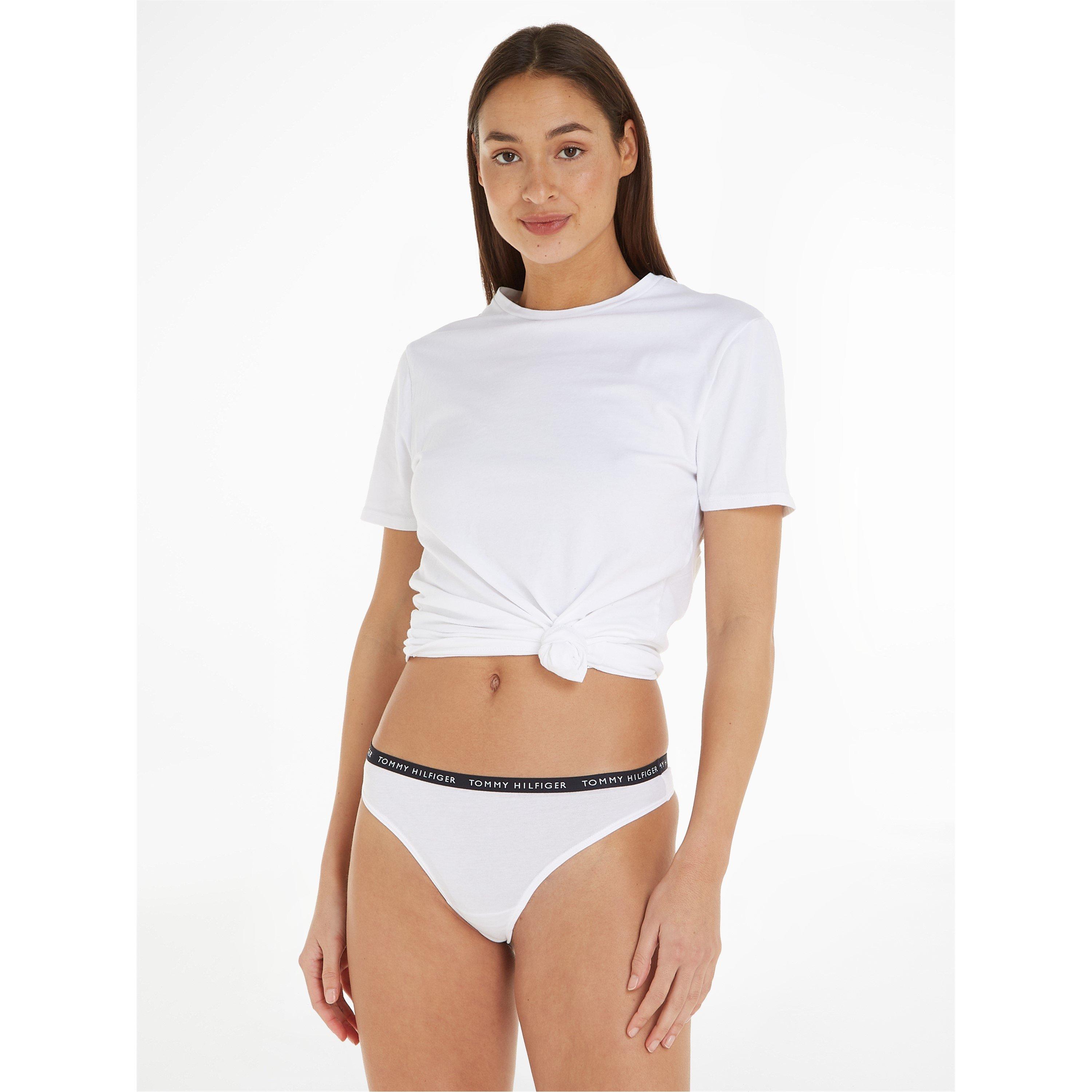 Tommy Hilfiger Tommy Bodywear 3 Pack Thong Briefs Womens