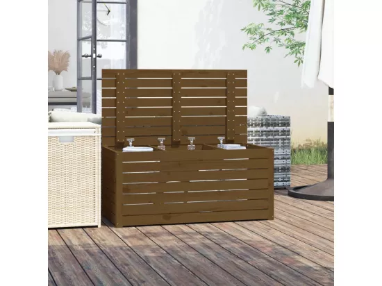 Boîte de jardin marron miel 101x50,5x46,5 cm bois massif de pin