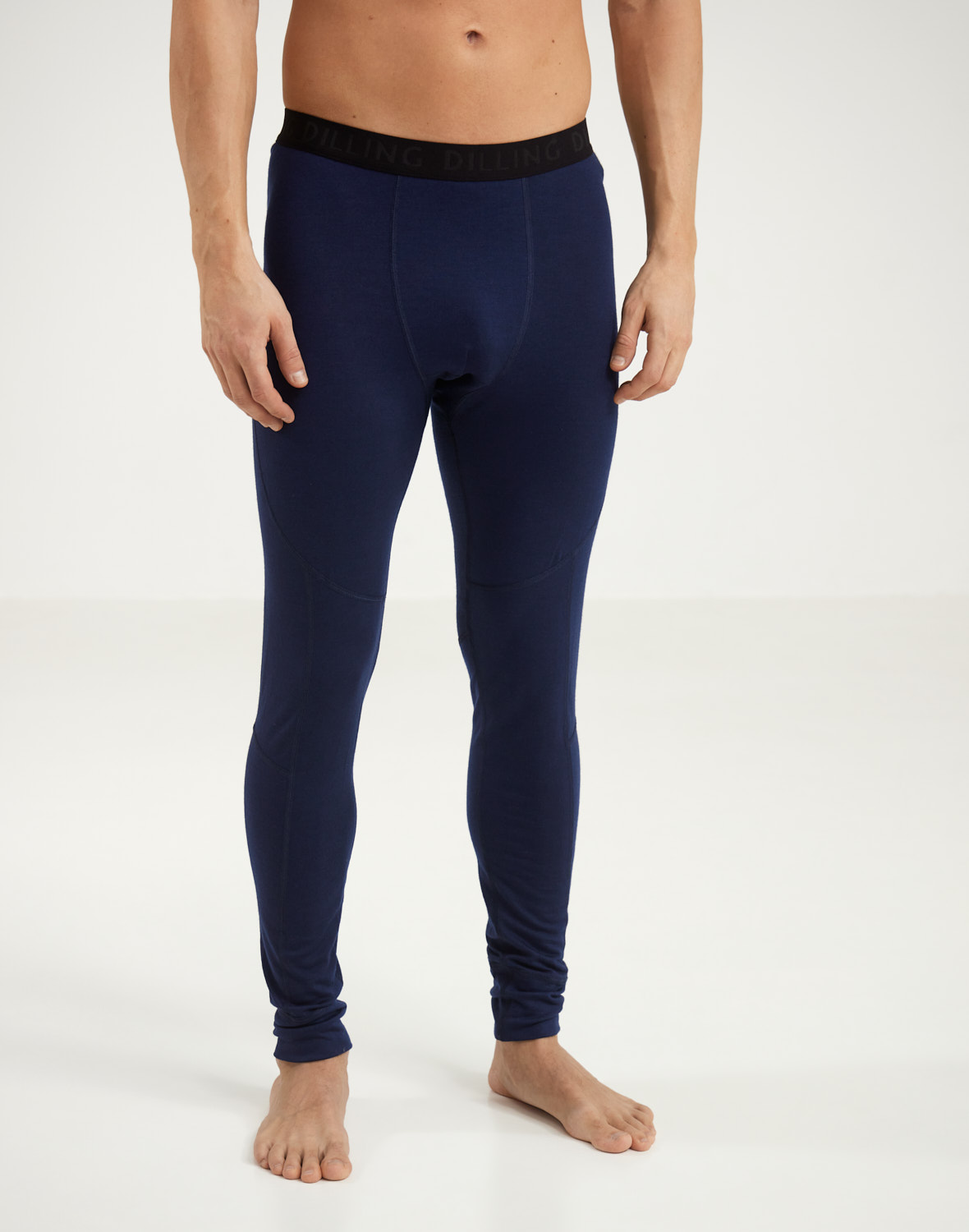 Legging van merinowol voor heren in Ijsblauw