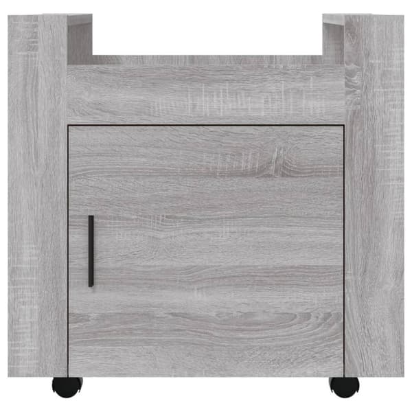 vidaXL Tralle til skrivebord grå eik 60x45x60 cm konstruert tre