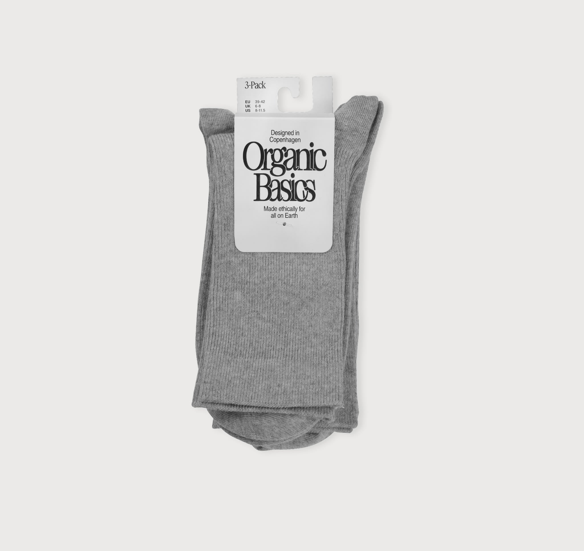 COTTON<br>Core Crew Rib Socks 3-Pack