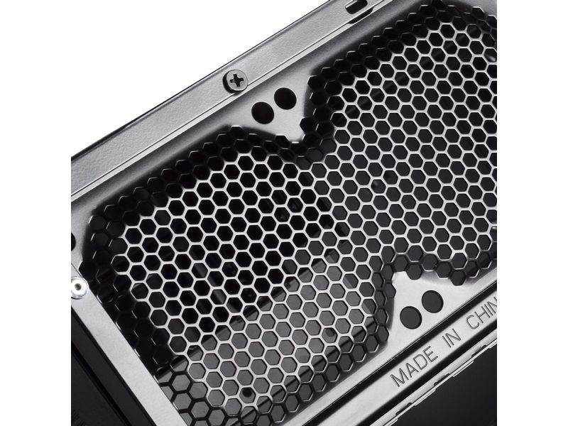 SilverStone PC-Gehäuse GD09B-C Kompaktes ATX-Desktop-Gehäuse mit vorinstalliertem 120-mm-Lüfter