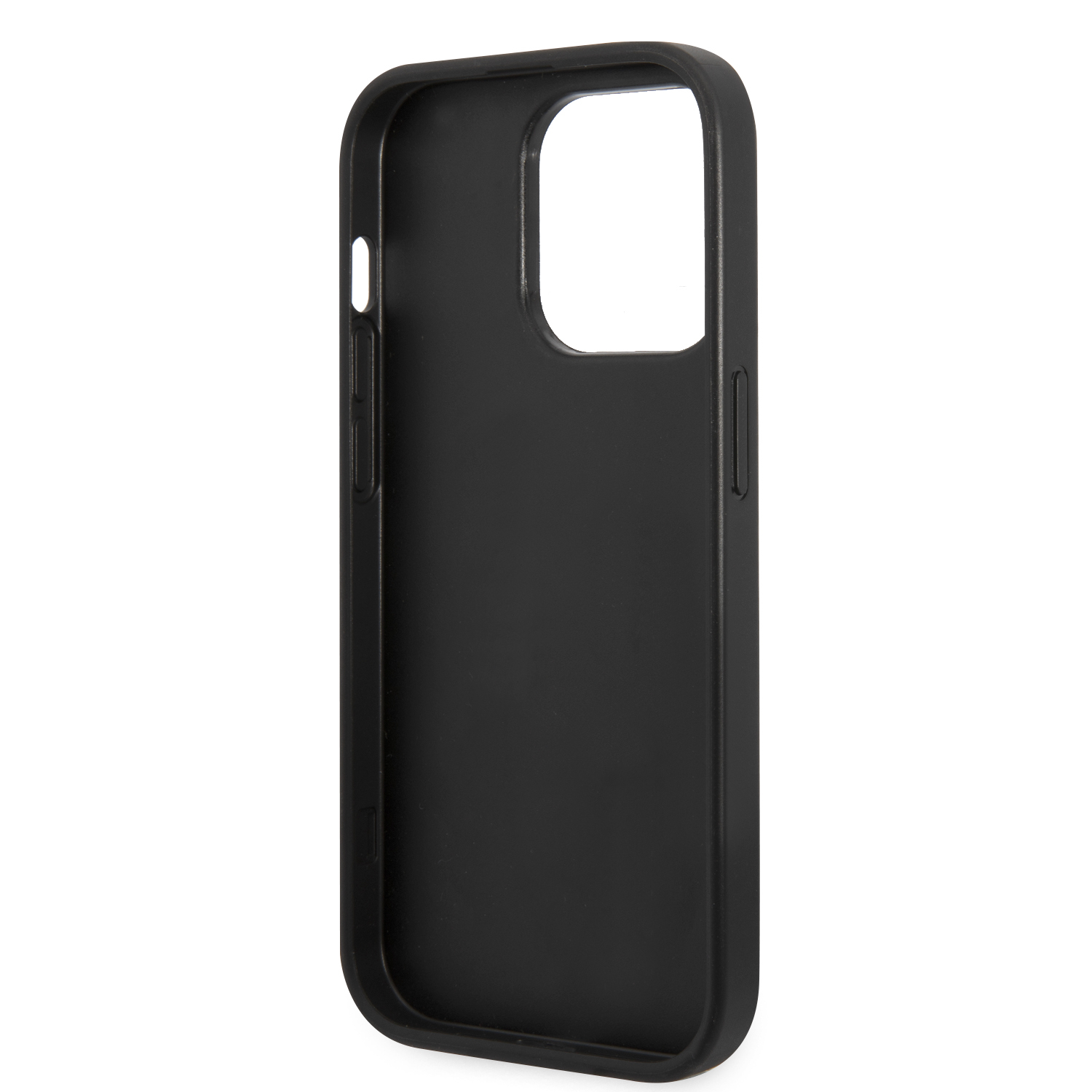 iPhone 14 Pro Hardcase Hülle Glitter Script (GUHCP14LHGGSHK) - Schwarz / Transparent