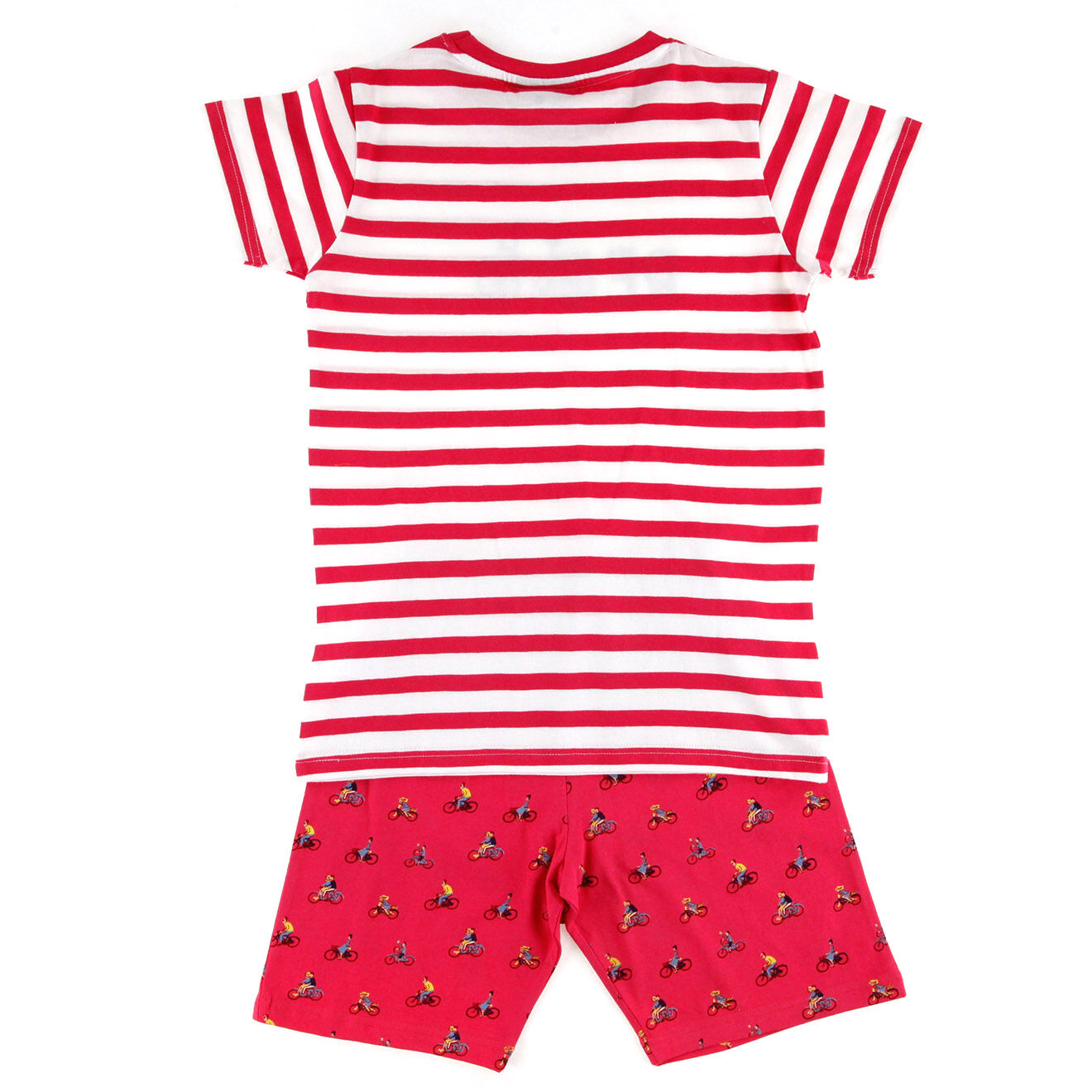 Arthur Pyjama à rayures rouge/blanc