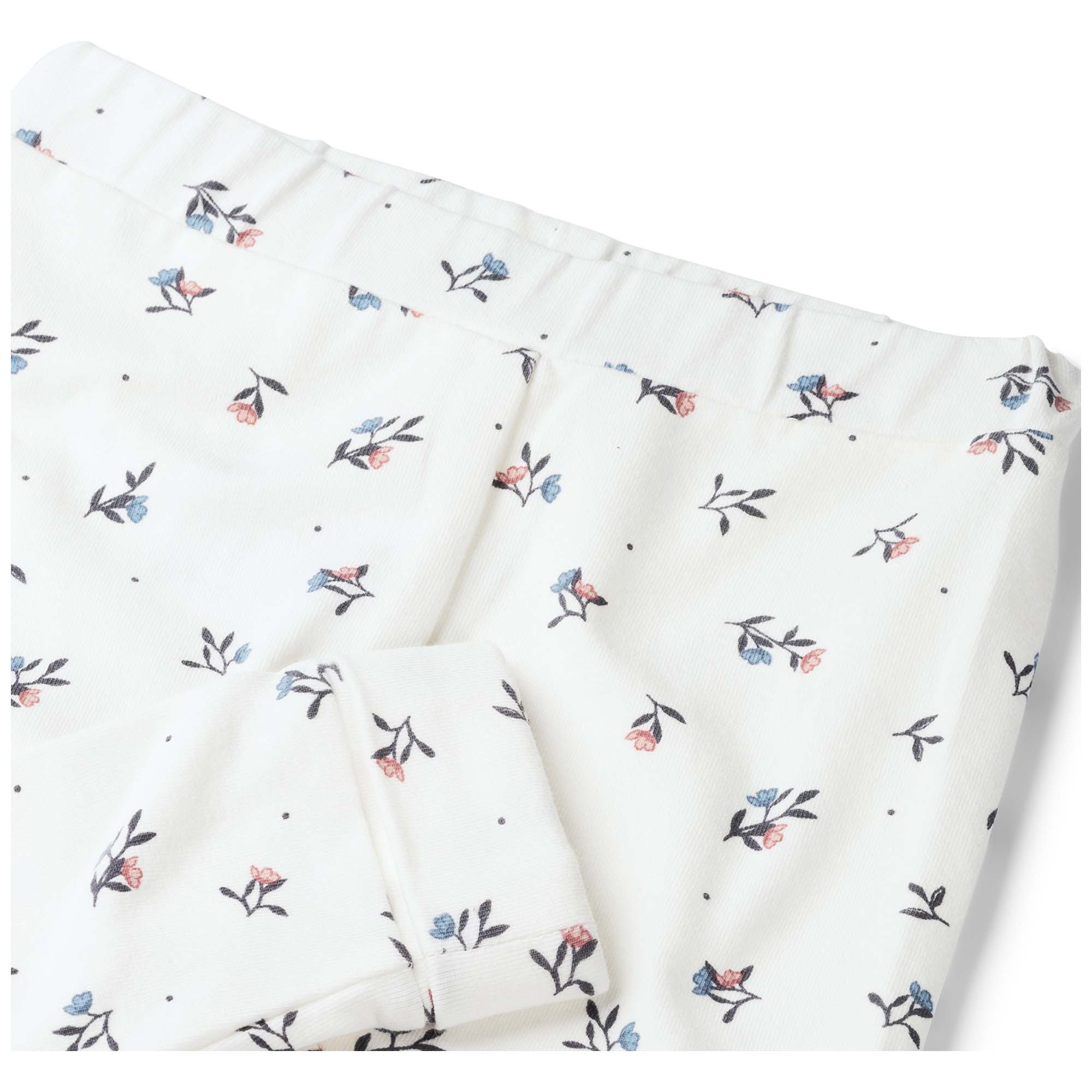 Prénatal newborn broek  all over print wit