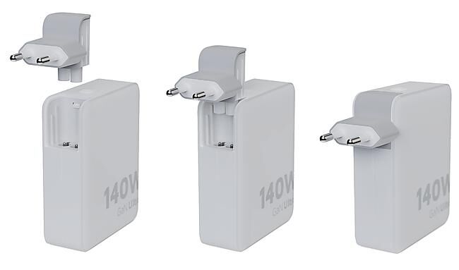 XTORM - PRISE 220V TRAVEL CHARGER +USB-C PD 140W