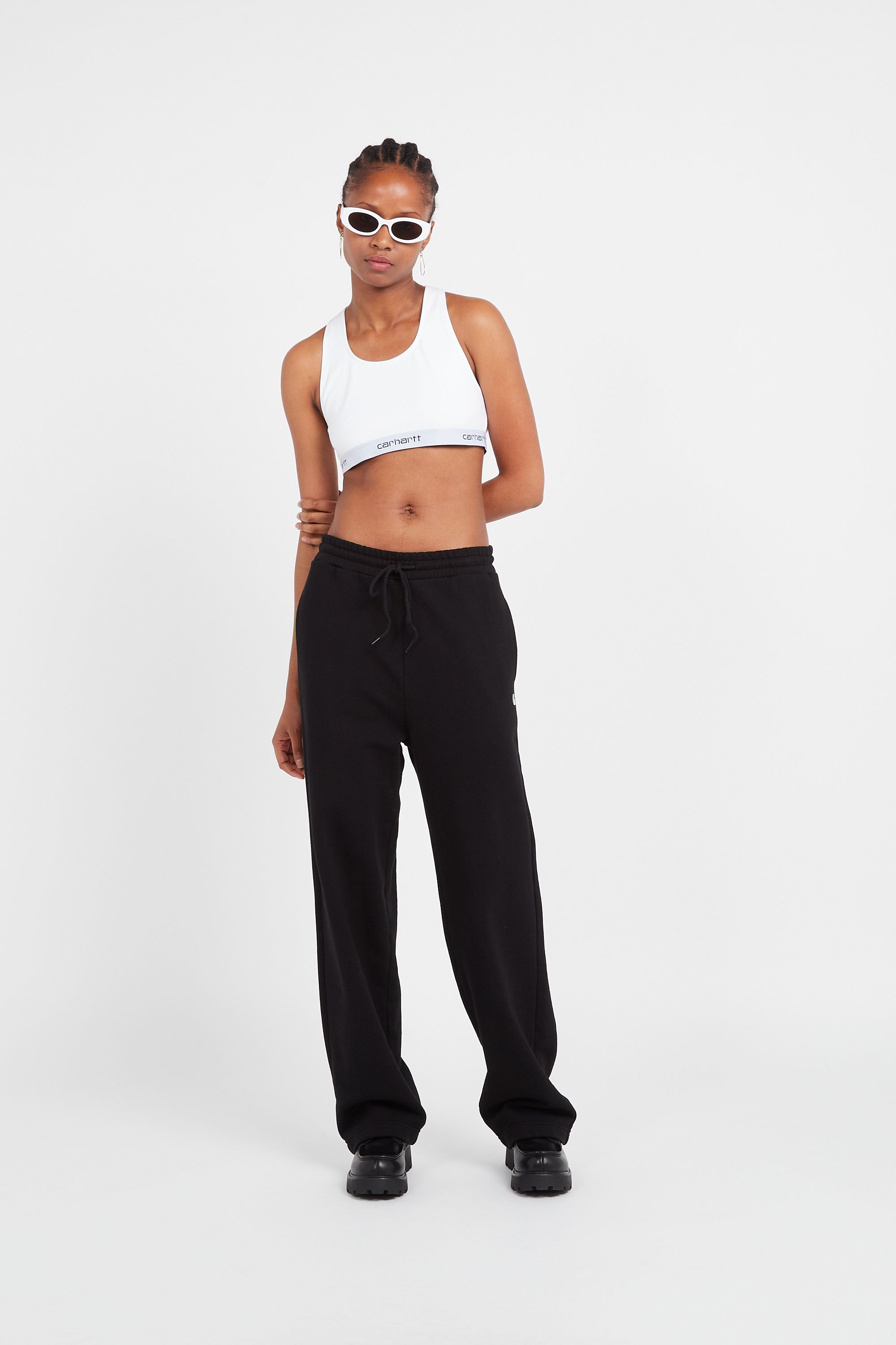 CARHARTT WIP Brassière W' Script Racer Tank Noir