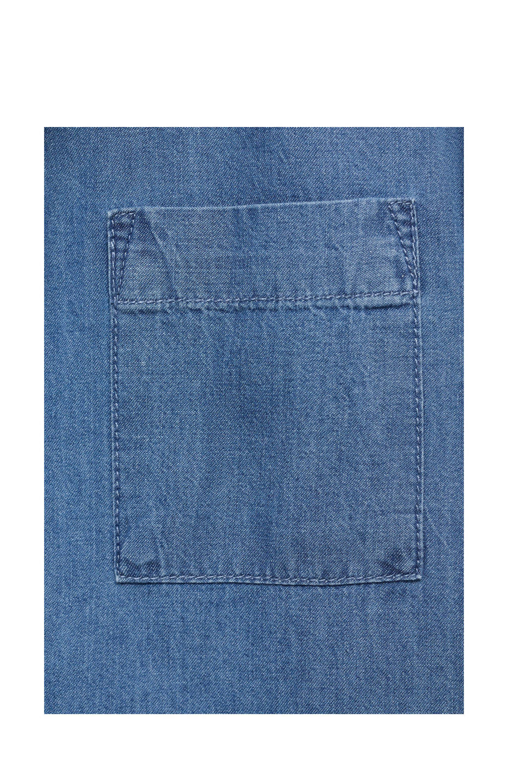 Mango Kids overhemd medium blue denim