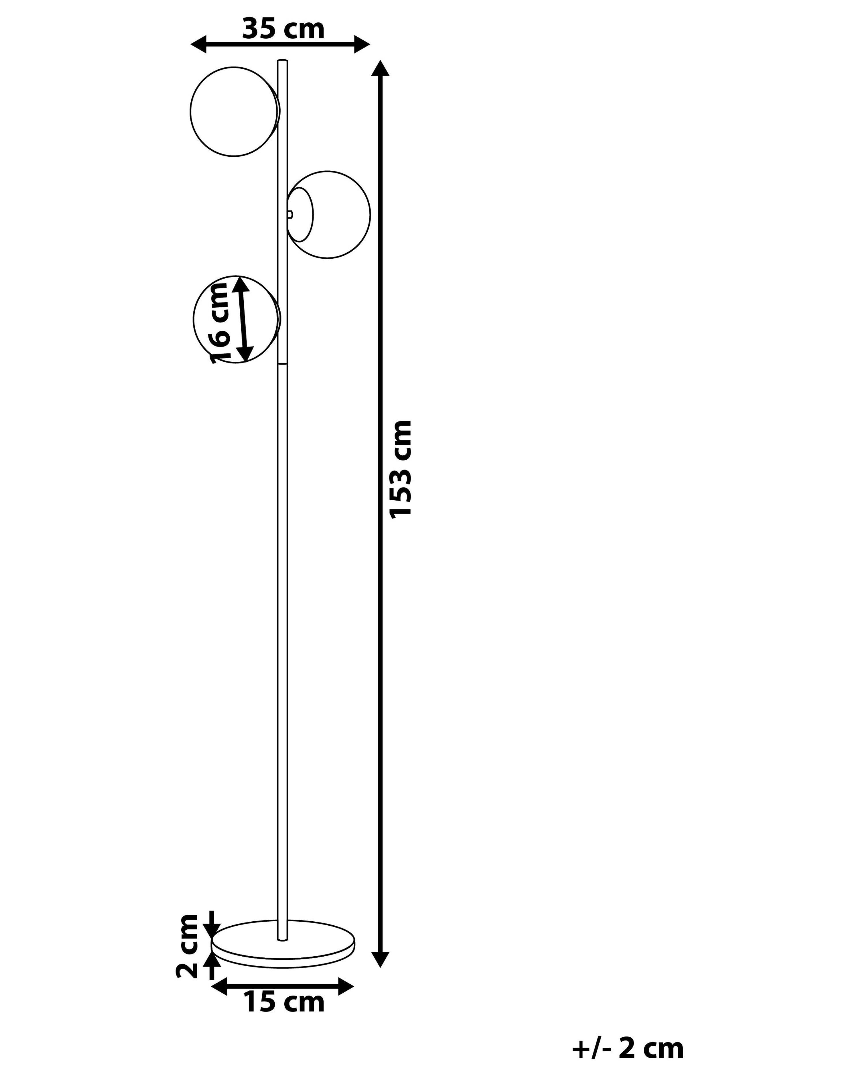 Staande lamp WADI Metaal Goud