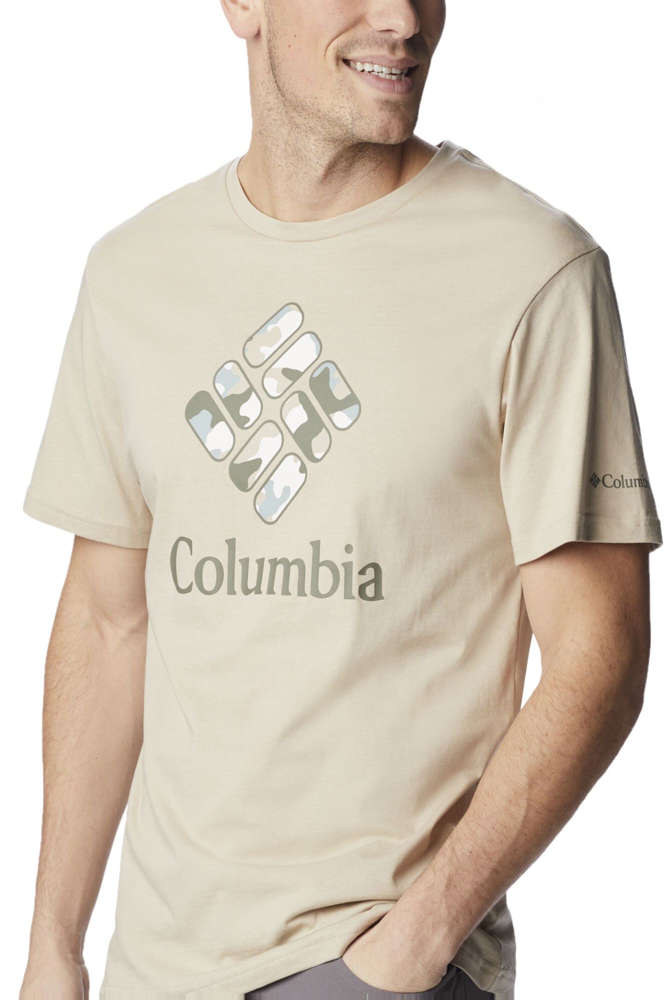 Camiseta masculina Columbia Rapid Ridge™ Back - Bege