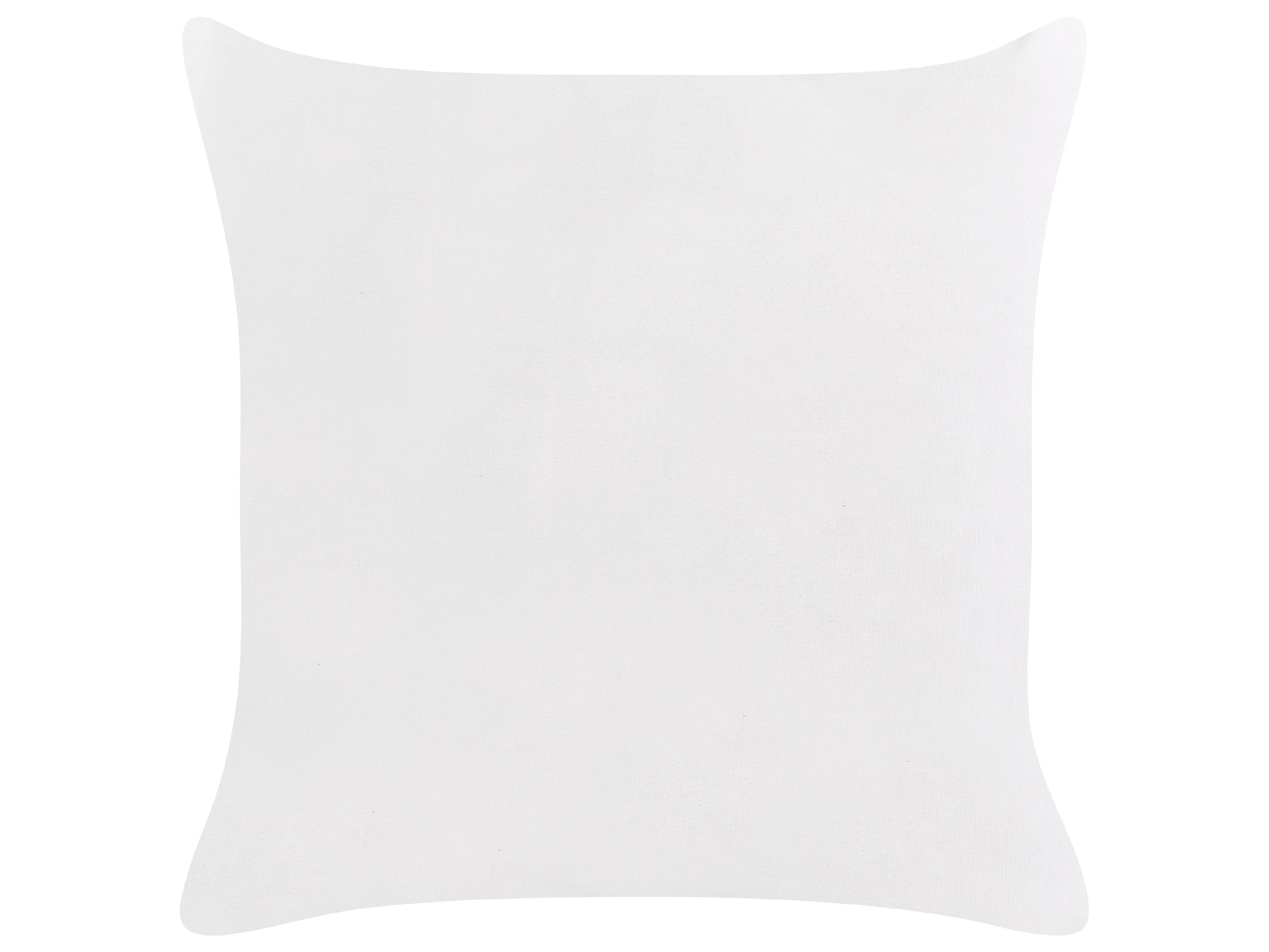 Set van 2 tuinkussens TAGGIA bladpatroon 45 x 45 cm Geel