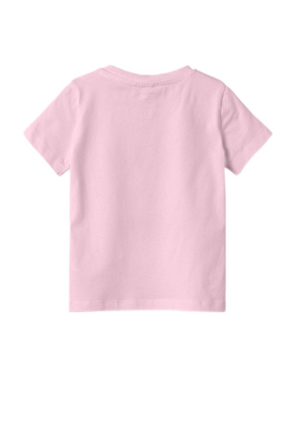 NAME IT T-shirt NMFFANG met printopdruk zoetroze