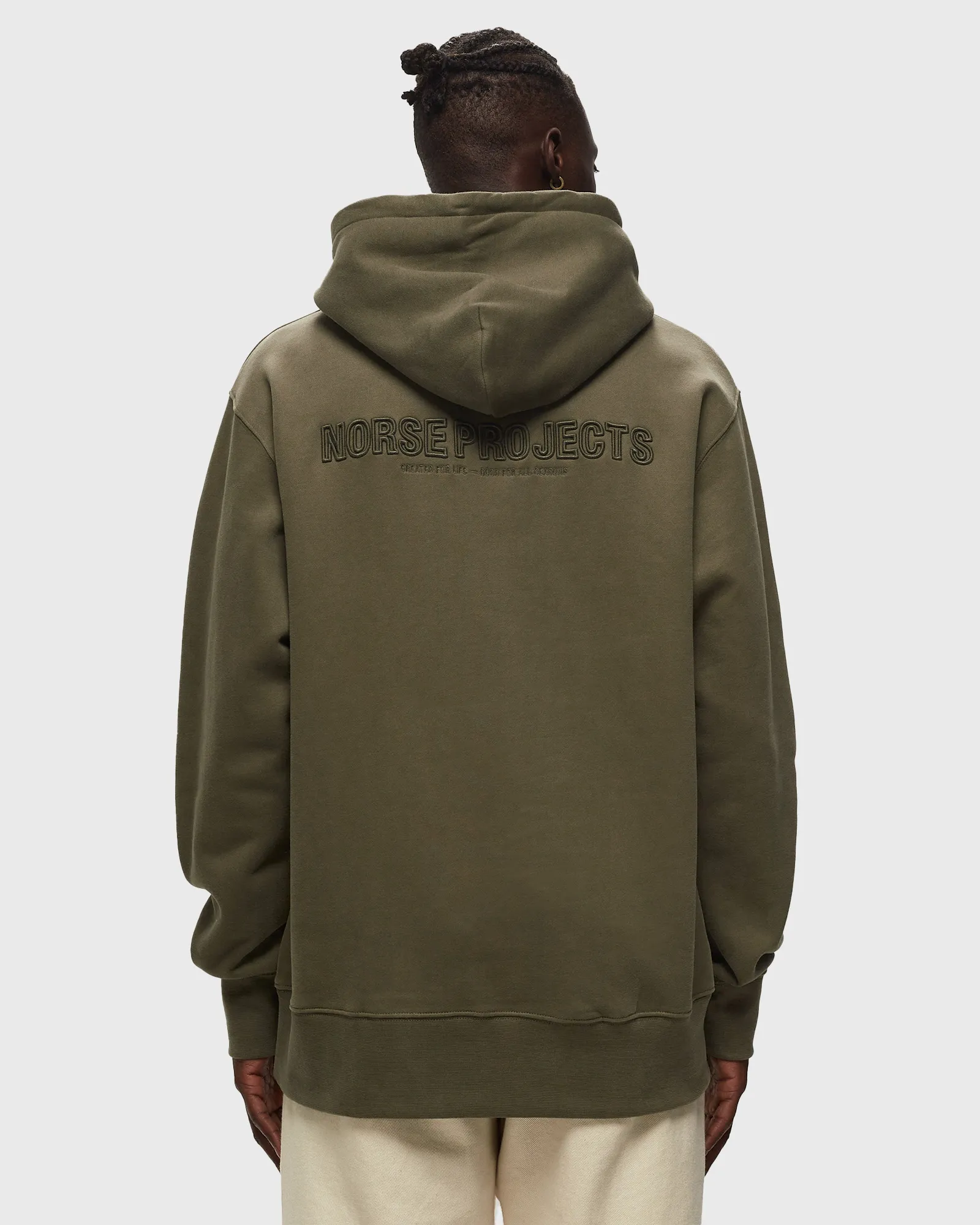 Norse Projects Arne Relaxed Organic Brushed Fleece N Logo Hoodie