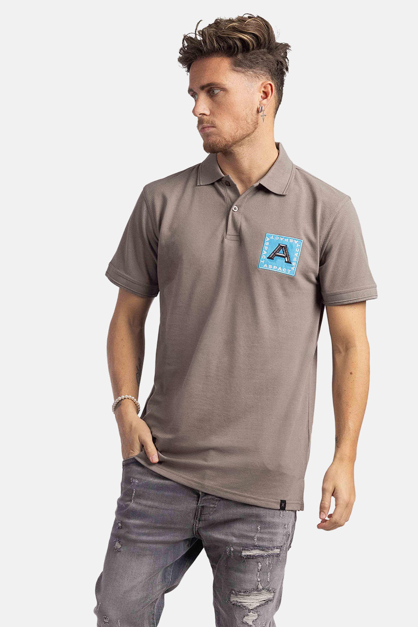Aspact Royal Polo Heren Grijs