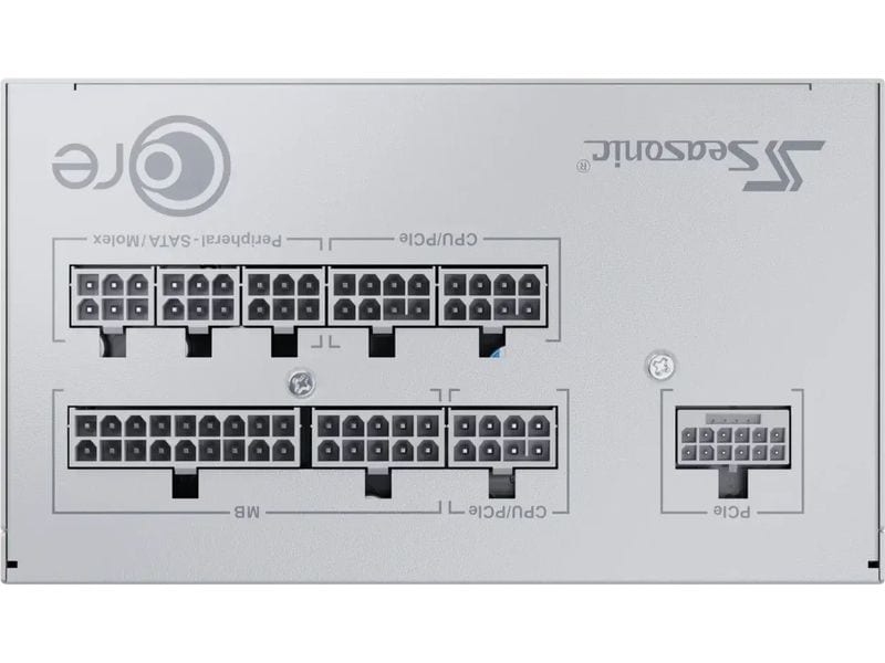 Seasonic Netzteil CORE GX Weiss ATX 3.1 850 W Leises und effizientes Netzteil mit ATX 3.1-Standard