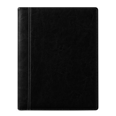 Agenda spiralé Palermo Timing - 1 semaine sur 2 pages - 17 x 22 cm - noir - Brepols