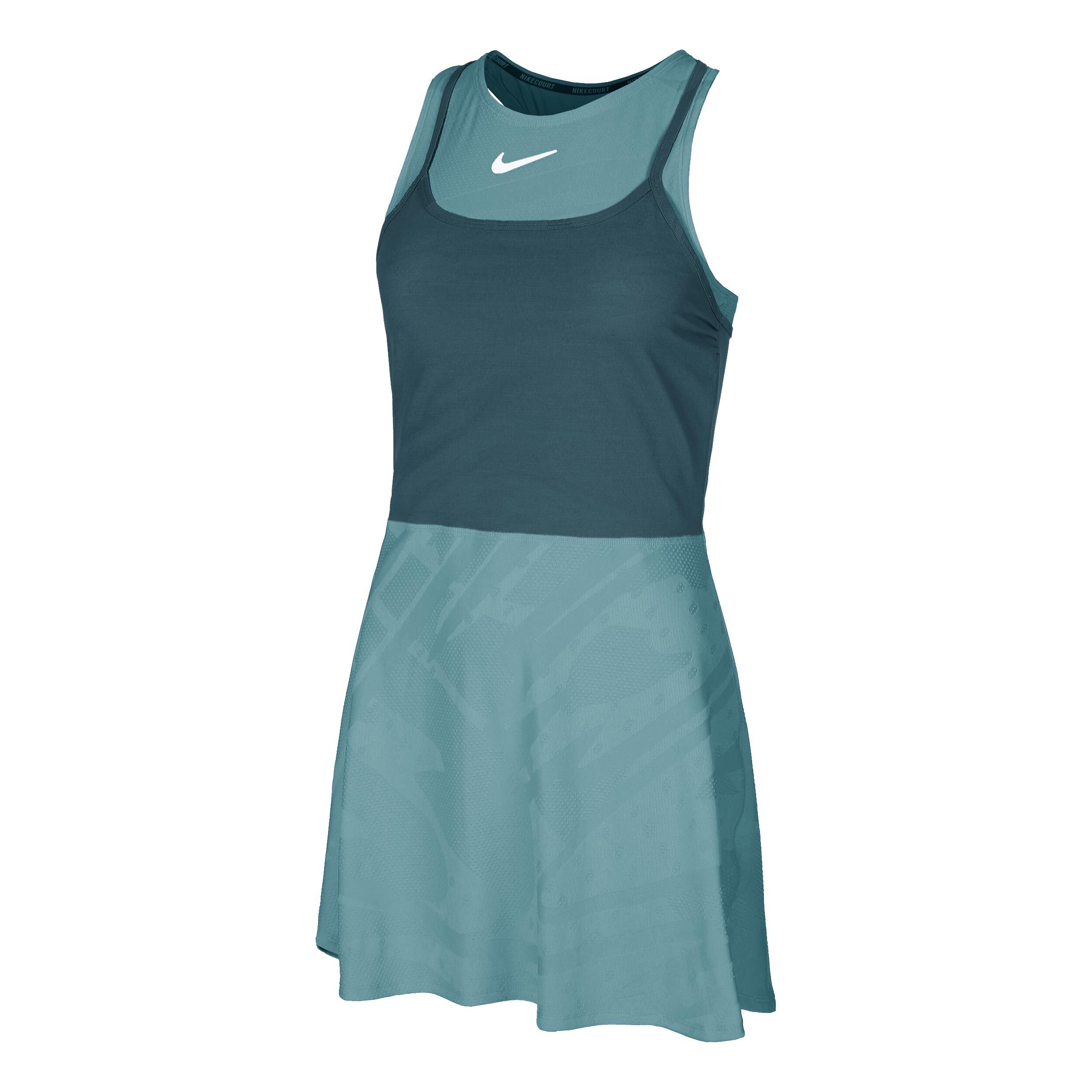 Nike Court Dri-Fit Slam Robe Femmes - Bleu Petrol