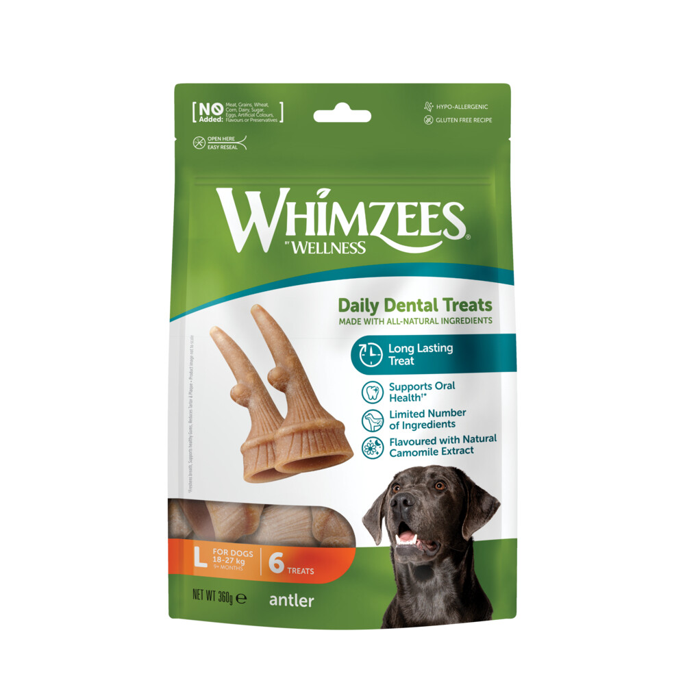 Whimzees Voordeelverpakking Occupy Antler L6 stuks