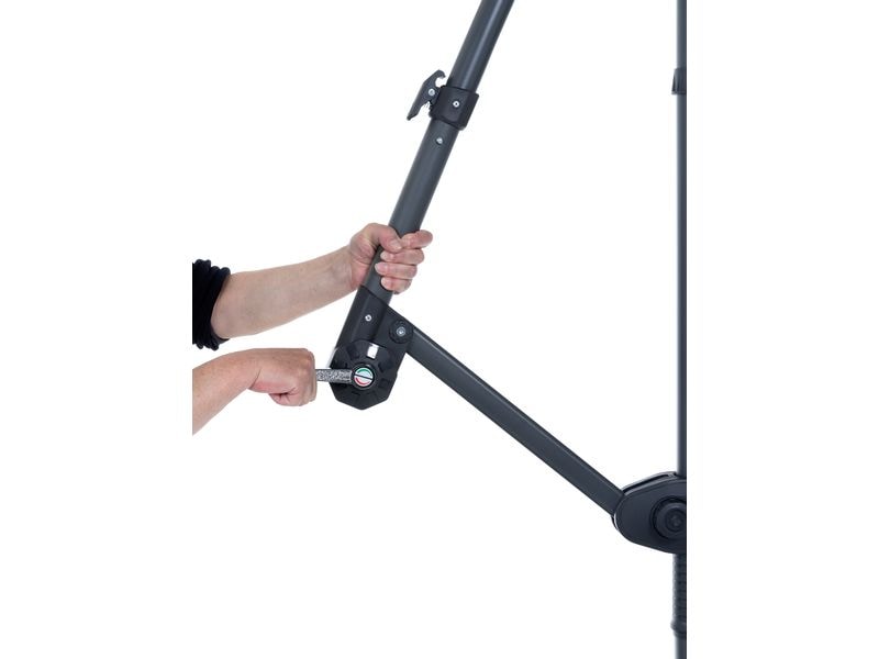 COCON Sonnenschirm TR-018 Ø 300 cm, hängend, Nature Eleganter Ampelschirm für heisse Sommertage