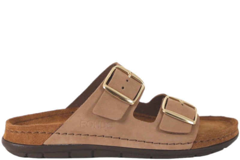 ROHDE VARM BEIGE SLENTERS I NUBUCK