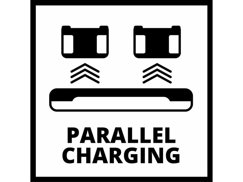 Einhell Ladegerät Power-X-Twincharger 3 A 18 V Universell verwendbares Parallel-Ladegerät