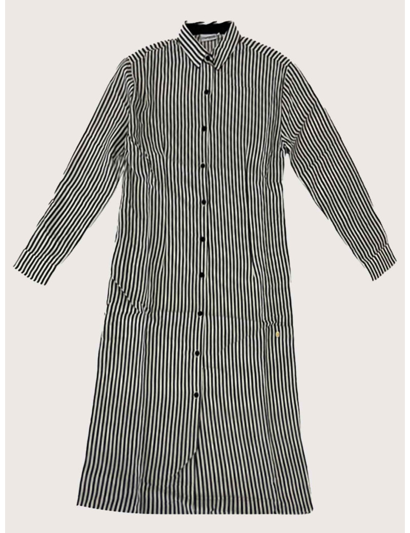 LES TROPEZIENNES PAR M.BELARBI ANSE ROBE CHEMISE RAYÉE