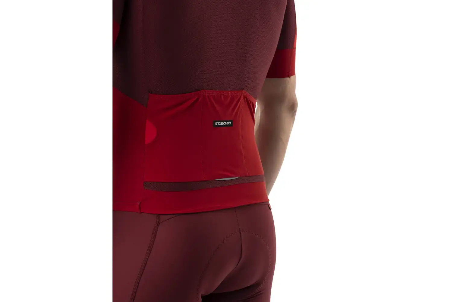 Etxeondo Mendi Fietsshirt Korte Mouwen Kastanjebruin/Rood Heren