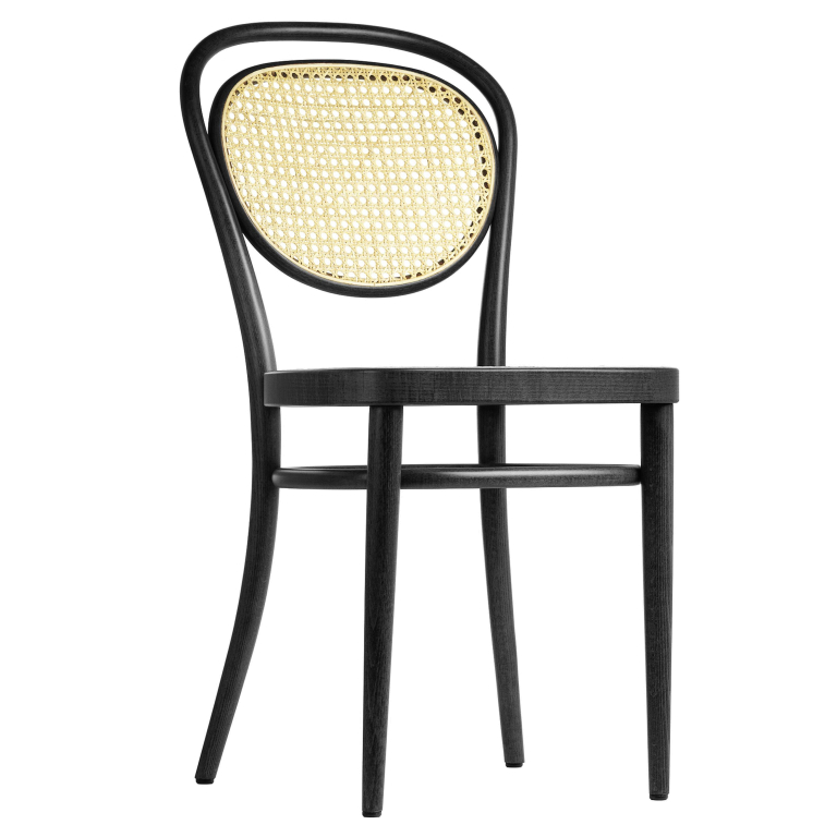 Thonet 215 R eetkamerstoel zwart/naturel