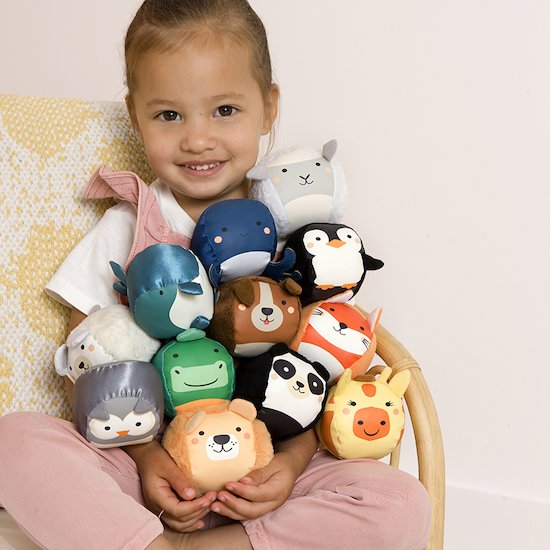Les Dooballs - set de 4 balles doudous   Ferme        de               Little Big Friends