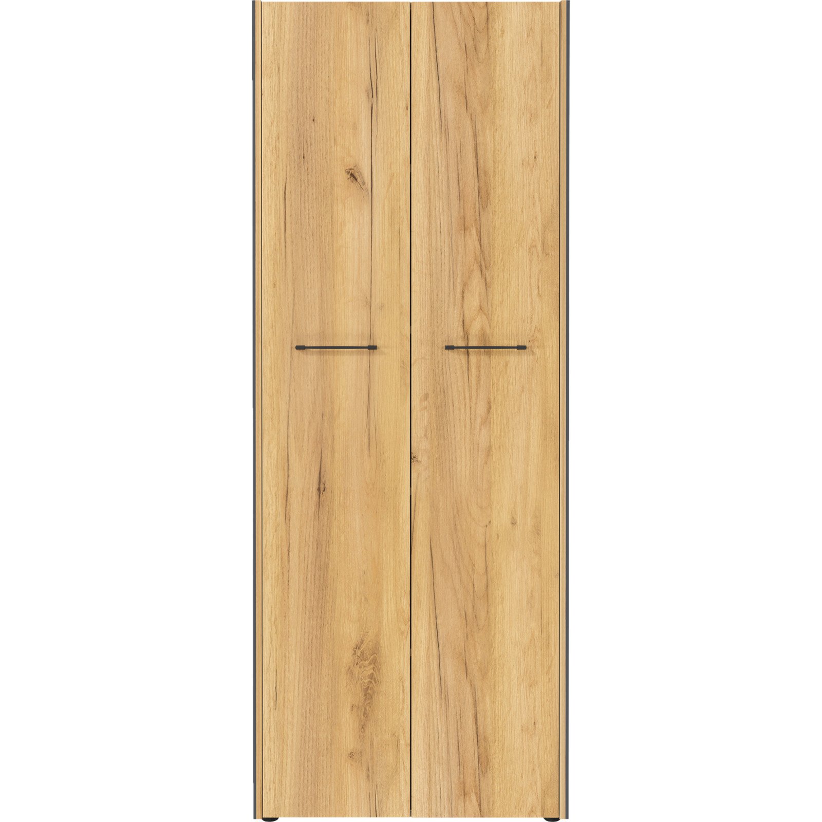 Aktenschrank Vito Dekor Eiche/Graphit-Look 75 x 196 x 40 cm