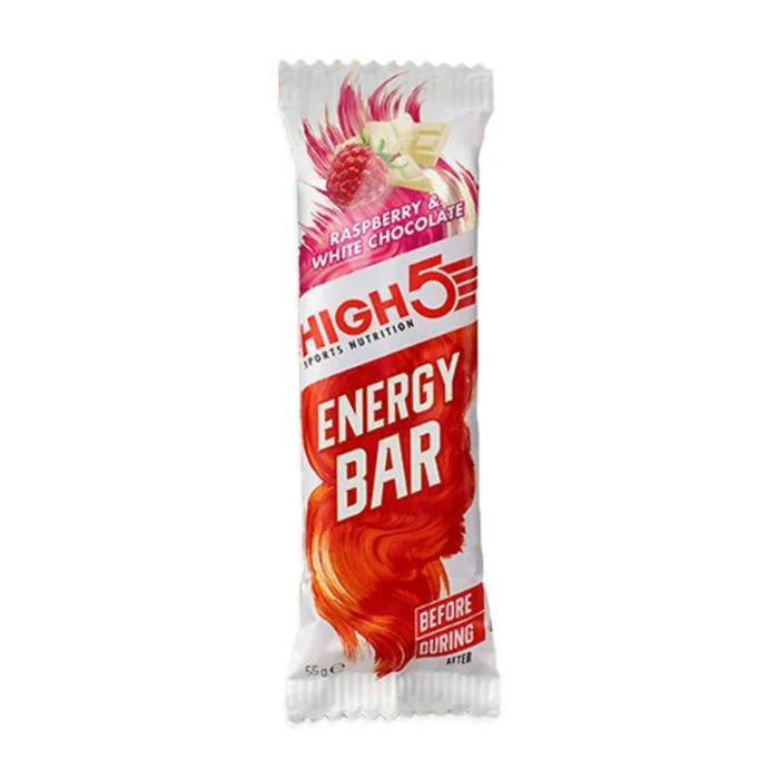 High5 Unisex Energi-barer Energy Bar 55g Hvid