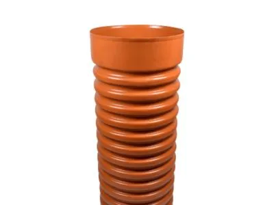 Opføringsrør 315x5900mm - korrugeret med muffe. Wavin PVC