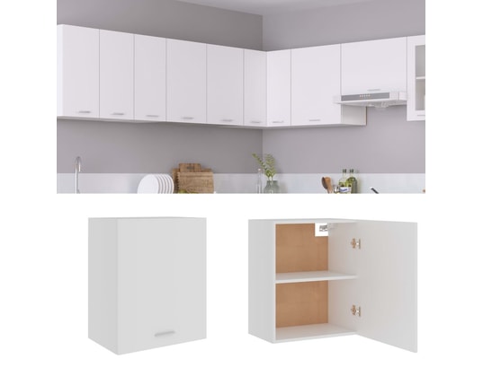 VIDAXL - Meuble haut Armoire de cuisine blanc 50x31x60 cm aggloméré