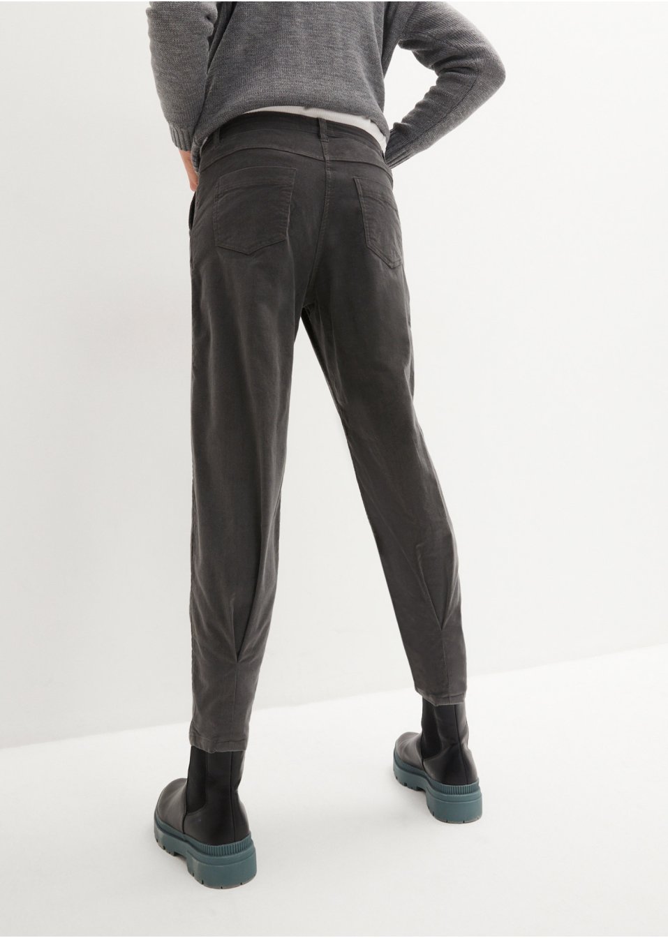 Pantalon velours côtelé Balloon-Fit