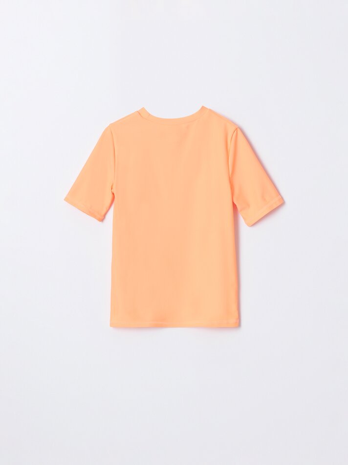 Camiseta com proteção solar UPF 50 - Laranja