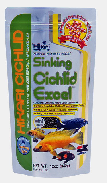 Hikari Cichlid Excel Sinking Mini 342 gram | Aquariumvoer