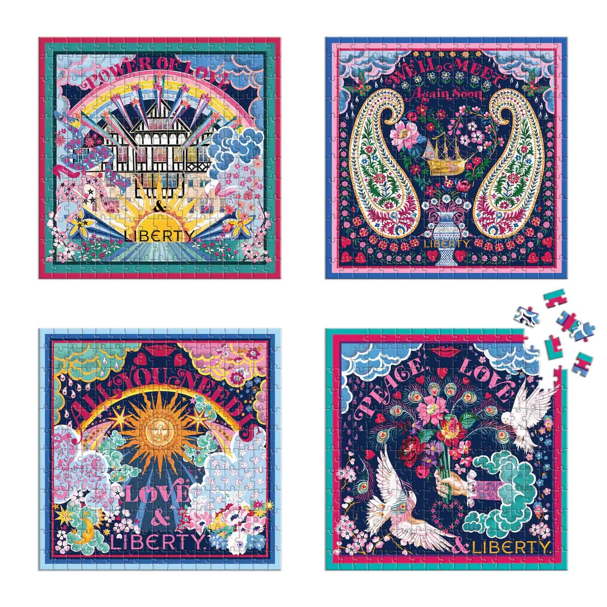 Zik Zak  Liberty Power Of Love sæt med 4 puslespil