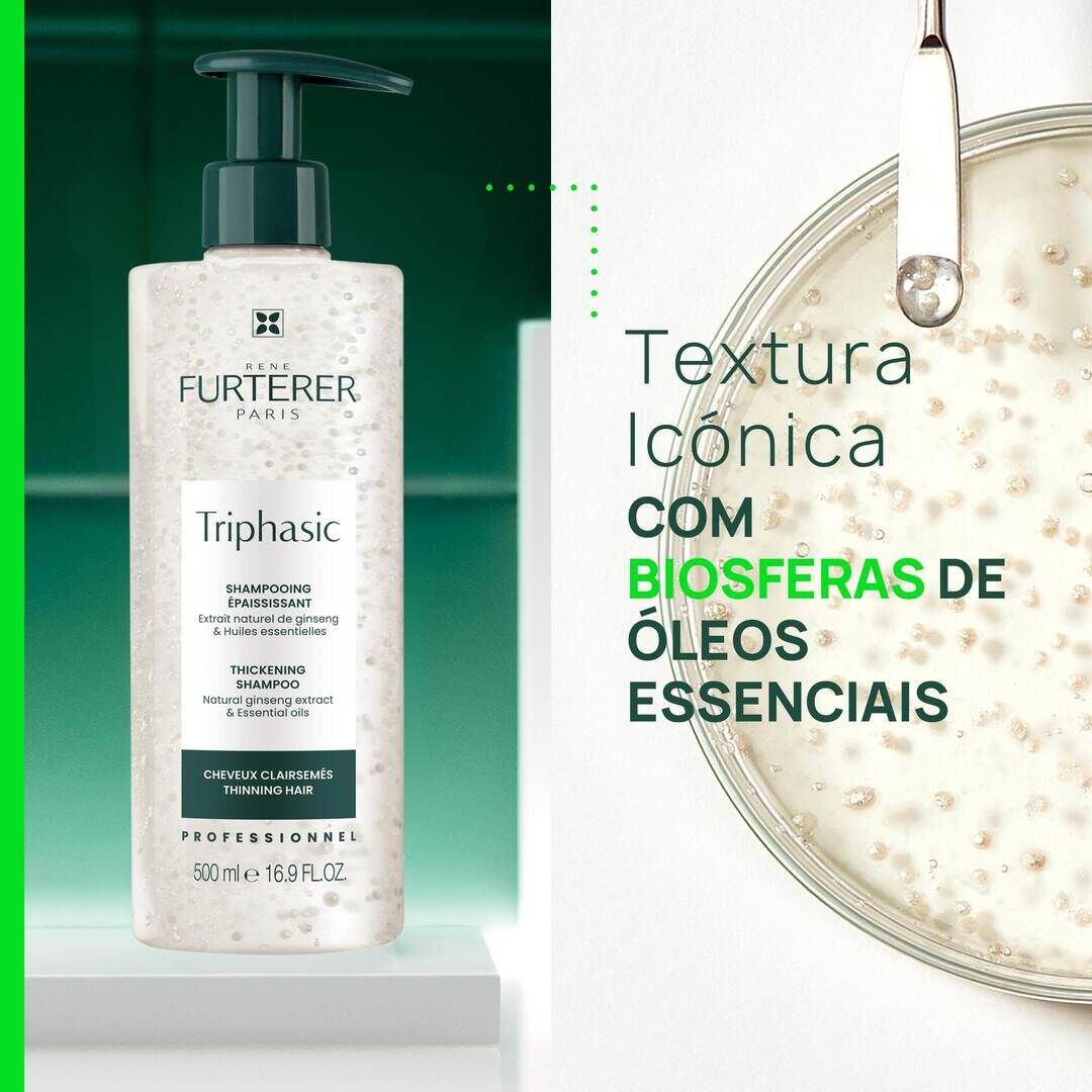 RENE FURTERER  Triphasic Champô Queda de Cabelo com Óleos Essenciais - 500ml