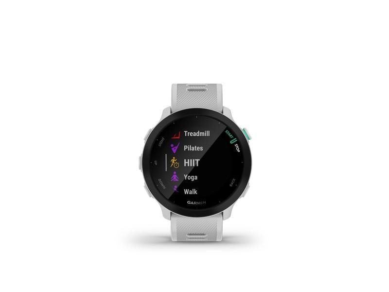 GARMIN Sportuhr Forerunner 55 Weiss/Schwarz GPS-Laufuhr