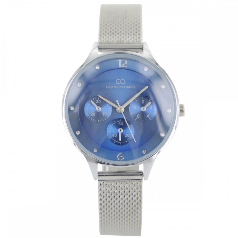 Coffret montre Femme GIORGIO bracelet Acier Argenté