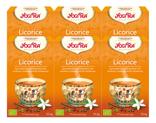Yogi Tea Licorice Voordeelverpakking 6x17ST