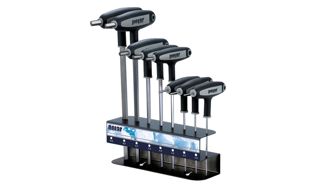 6-kant T-nøglesæt, 8 stk. Polar Tools