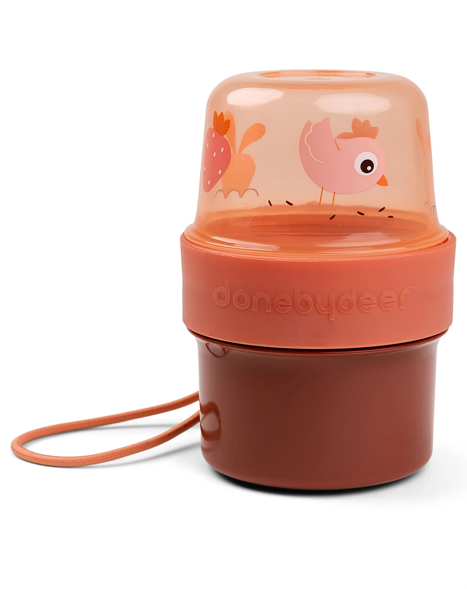 Snackbehälter TO GO - 2-WAY: BIRDEE (2x150ml) in papaya