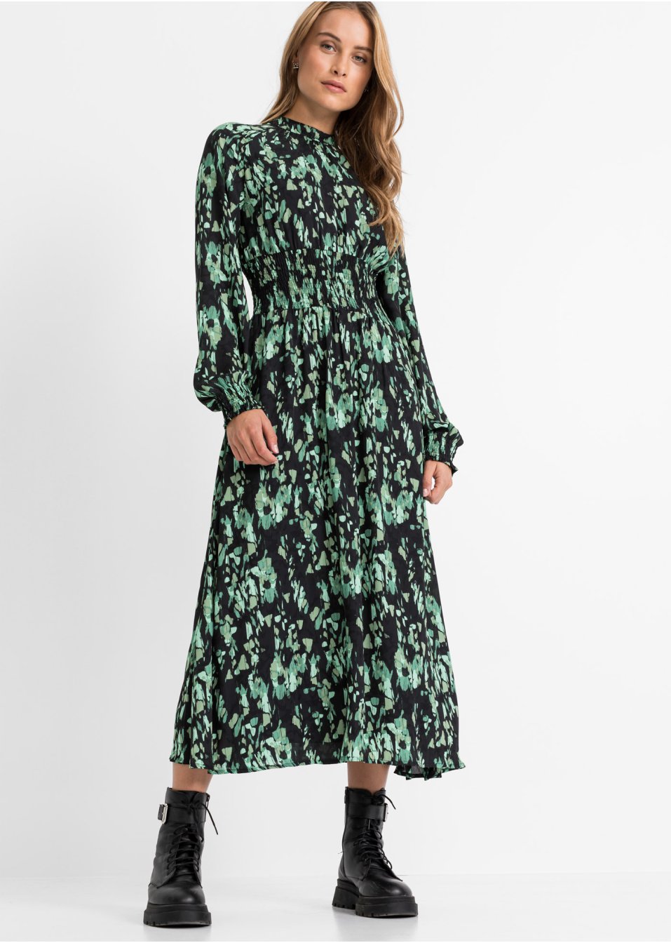 Robe midi à imprimé