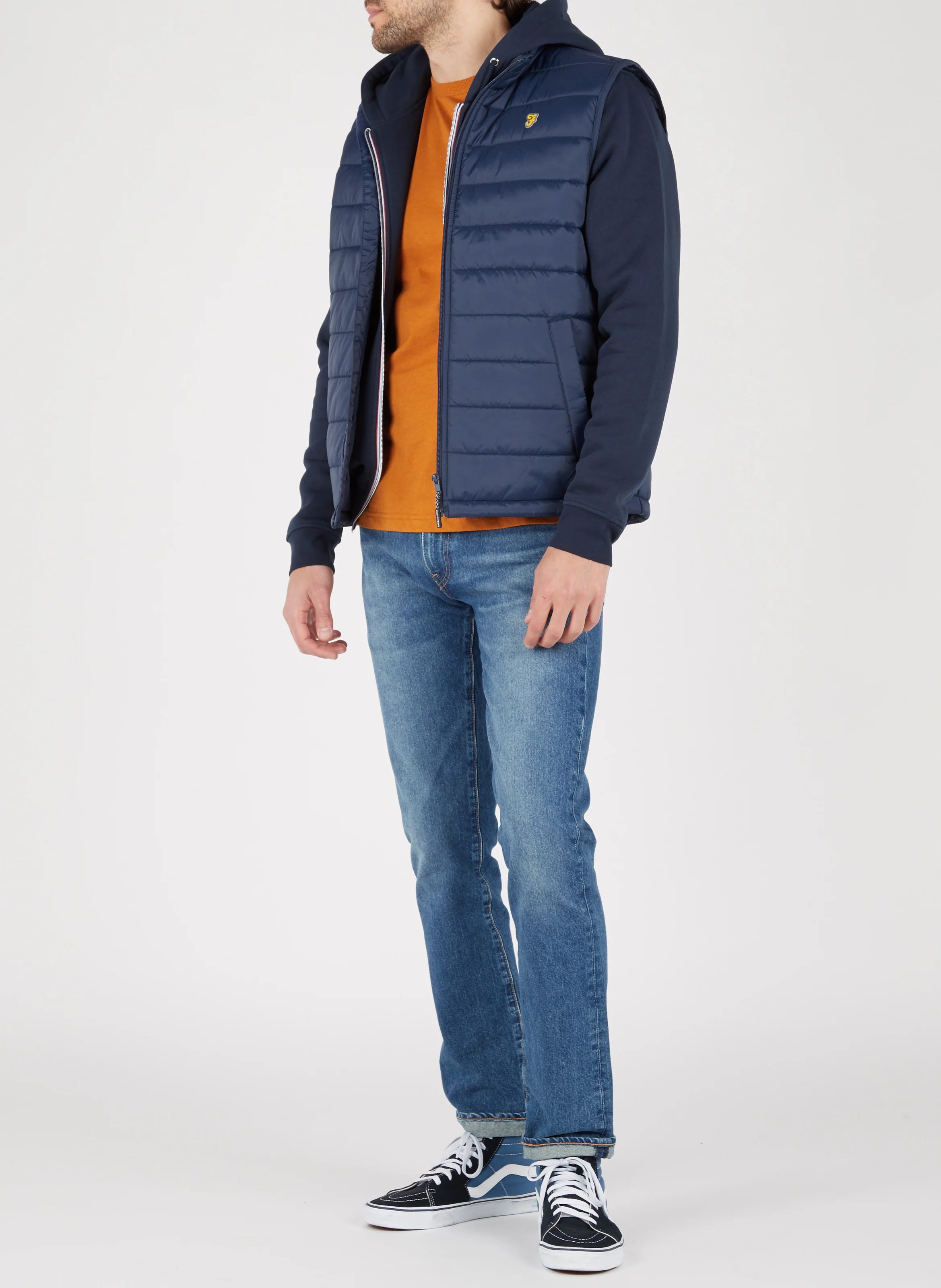 MESNIL - Sweat à capuche regular-fit en molleton | Bleu