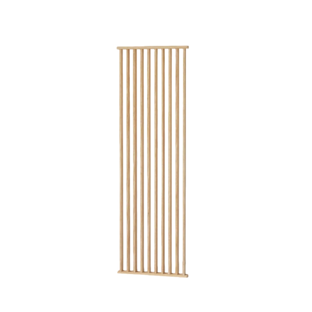Panneau séparateur à lattes en bois – chêne clair, 180 x 60 cm