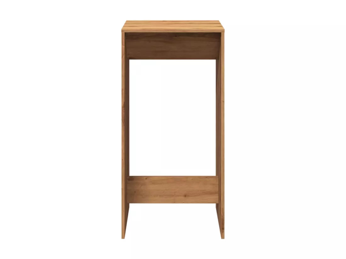 Table de bar chêne artisanal 51x50x103,5 cm bois d'ingénierie