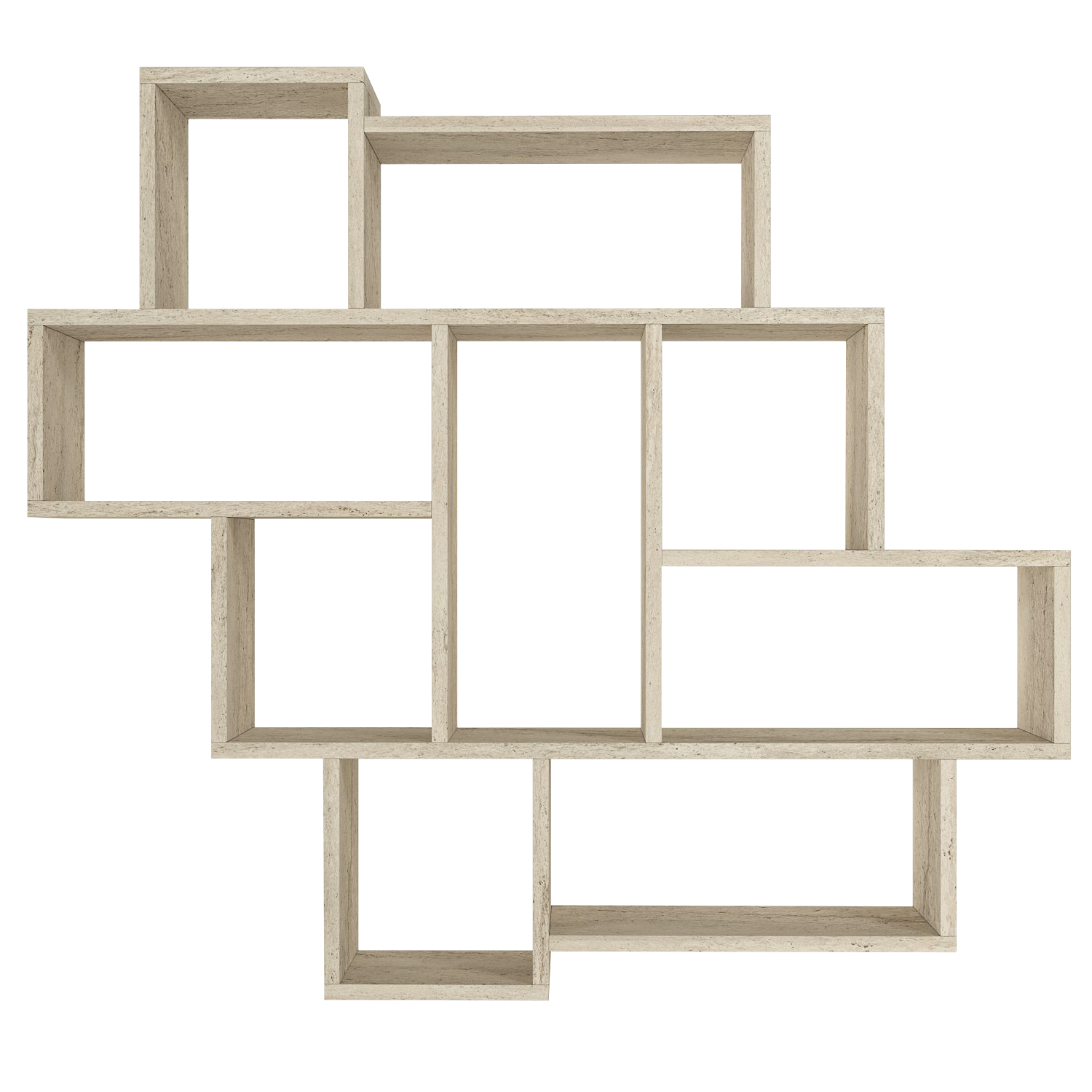 Wandregal - beige-Granit Optik - 115 cm