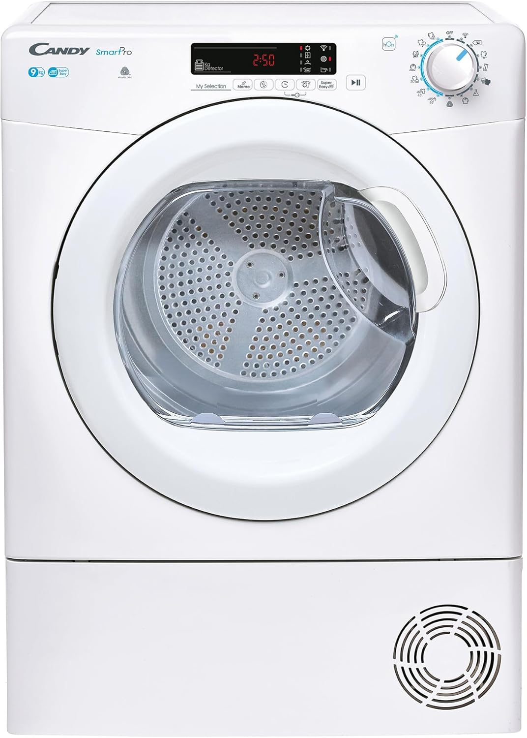 CANDY CSOE C9DG-S Kondesntrockner 9 KG Fassungsvermögen, Wi-Fi + Bluetooth, Symbolblende (9 kg)