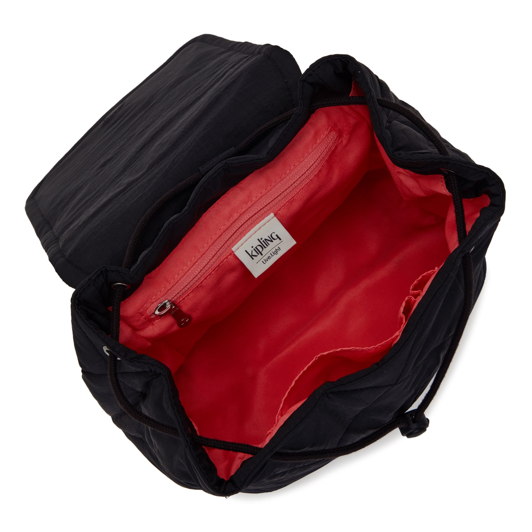ADINO Sac à dos compact avec cordon de serrage et fermeture magnétique - Cosmic Black Quilt